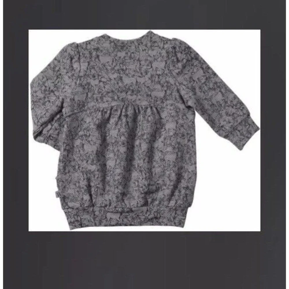 New Wheat Safina tunic Dress Sweater 3y Us 3 Melange Grey cotton blend